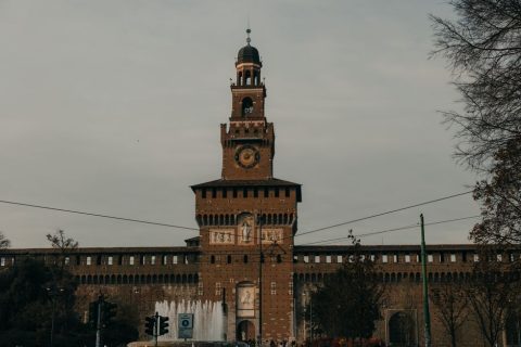 Ice Skating at Christmas Village, Castello Sforzesco