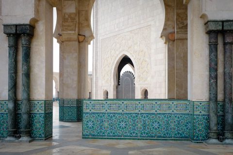 Hassan II Mosque - Interior Courtyard