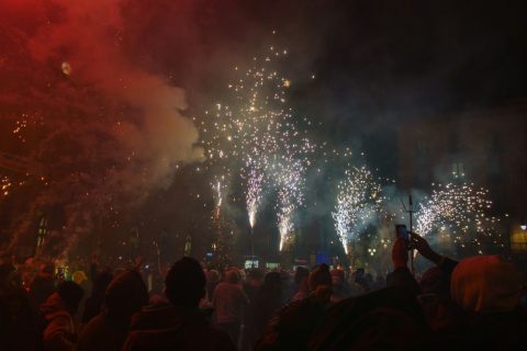 Tenerife New Years Eve Fireworks at Plaza de Espana