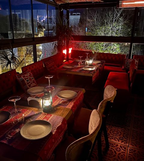 Pleasure terrace roof top restaurant