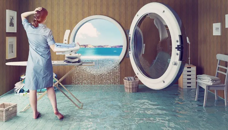 IRONING, PORTHOLE, WATER, FLOOD, CHAIR