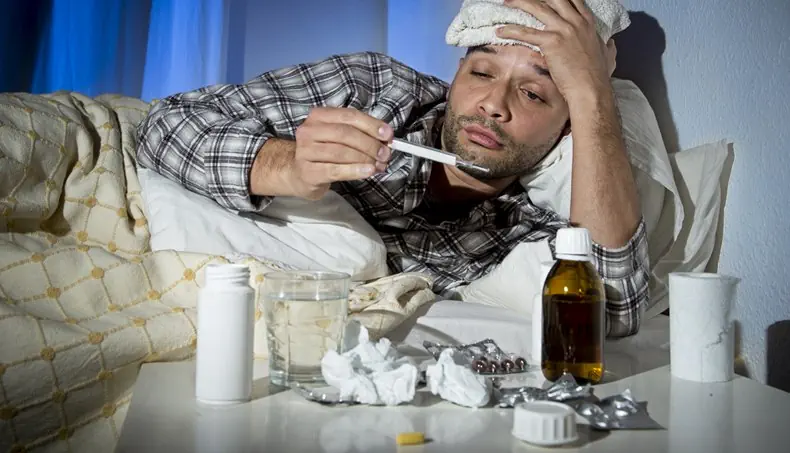 FEVER, THERMOMETER, GLASS, WATER, LINCTUS