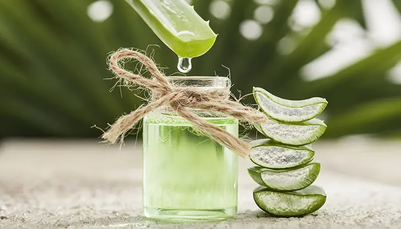 ALOÈS, GOUTTE, VERT, JUS, BOCAL