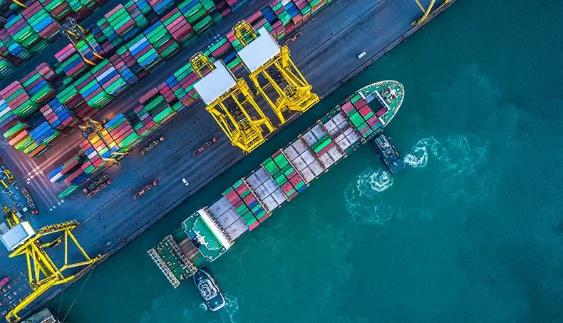 CONTAINER, CARGO SHIP, LOGISTICS, TUGBOAT, CRANE