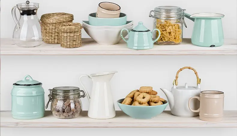 BASKET, COOKIES, TEAPOT, MUG, FARFALLE