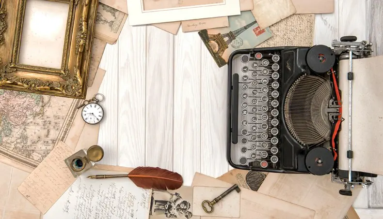 MAP, LETTER, INK, POCKET WATCH, KEY