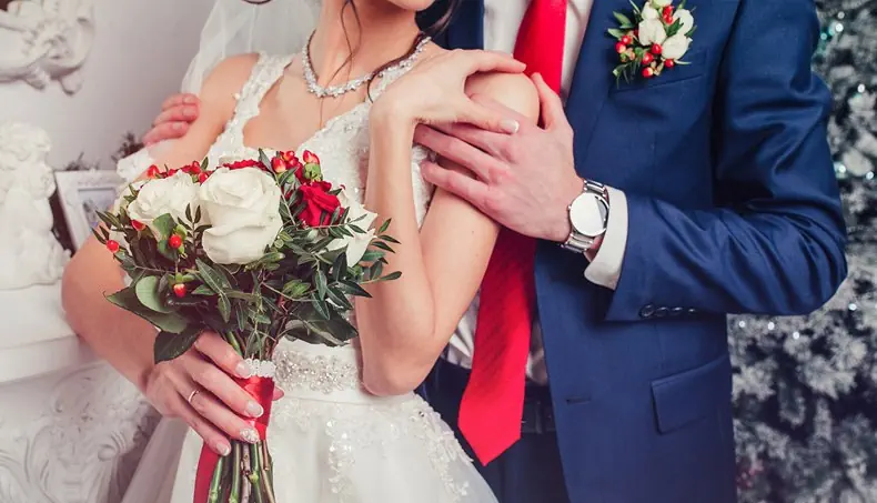 ØMHET, BRYLLUP, KNAPPEHULLSBLOMST, SLIPS, KLOKKE
