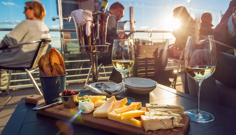 CHEESE, RESTAURANT, SUN, WINE, APPETIZER