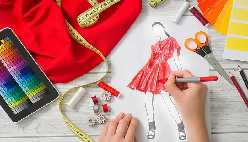 MODE, ROBE, MARQUEUR, CISEAUX, MANNEQUIN