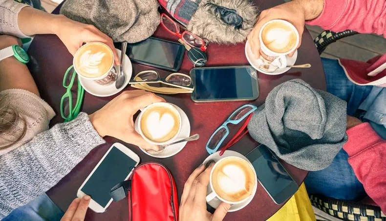 HEART, CAPPUCCINO, SLEEVE, GLASSES, TEASPOON