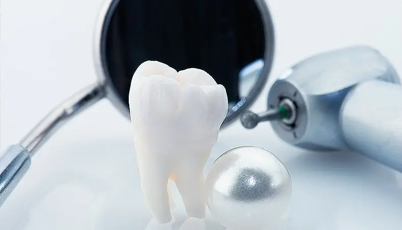 DENT, DENTISTERIE, MIROIR, FRAISE DENTAIRE, ÉMAIL