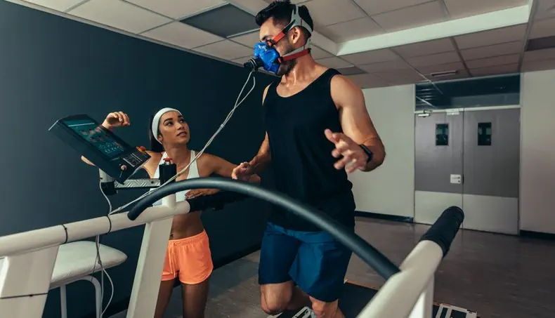 MONITORING, FUTÓGÉP, ÁLARC, BIOMECHANIKA, KÍSÉRLET