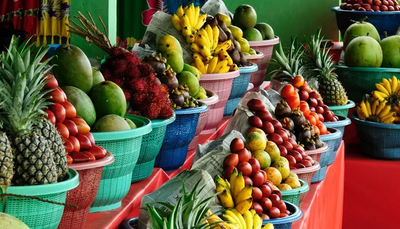 MANGO, BANANA, PINEAPPLE, MANGOSTEEN, COCONUT