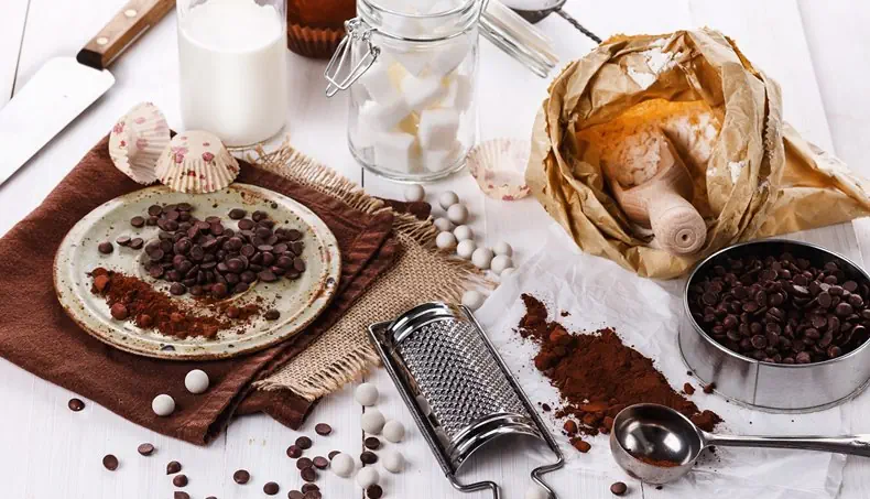 RALADOR, CACAU, COLHER, CHOCOLATE, AÇÚCAR