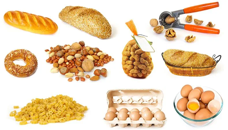NOTENKRAKER, BROOD, EIERDOOIER, PASTA, KRAKELING
