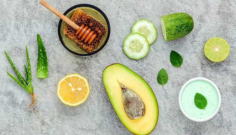 ALOE, LEMON, AVOCADO, STONE, CREAM