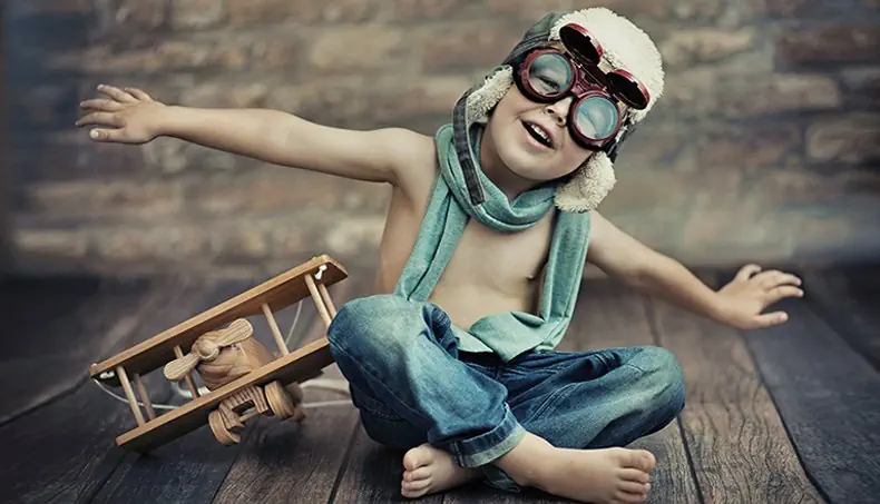 AVION, GARÇON, CHAPEAU, LUNETTES, PILOTE