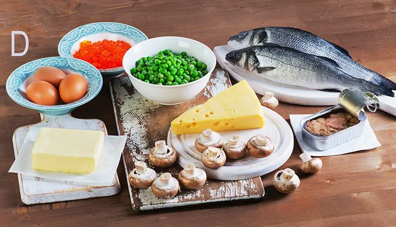 VITAMINE, BOTER, KAVIAAR, KAAS, EI