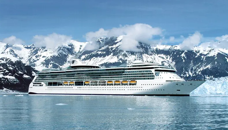 GLACIER, CRUISE SHIP, CLOUD, LIFEBOAT, COLD