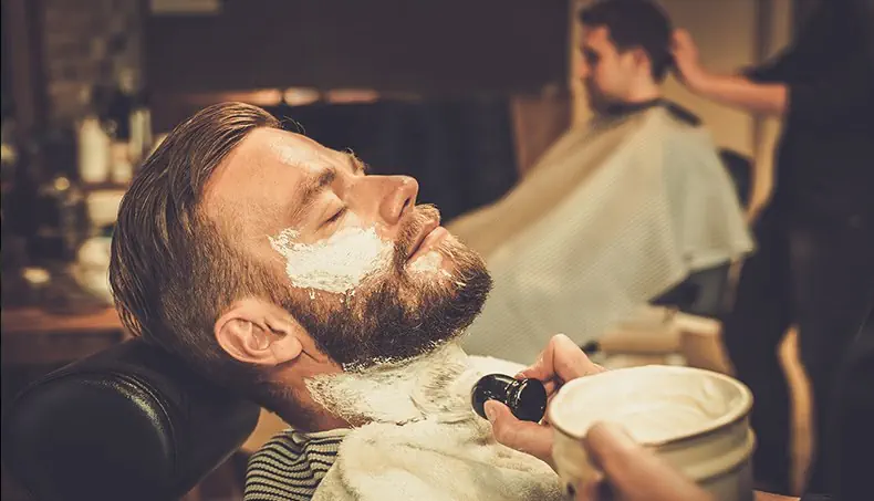 BLAIREAU, RASAGE, CLIENT, BARBE, MOUSTACHE