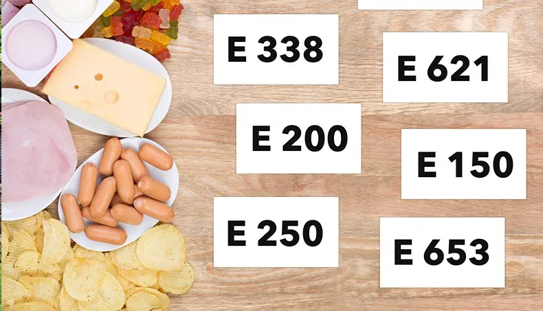 ADITIVO ALIMENTAR, BATATAS FRITAS, IOGURTE, GOMAS, QUEIJO