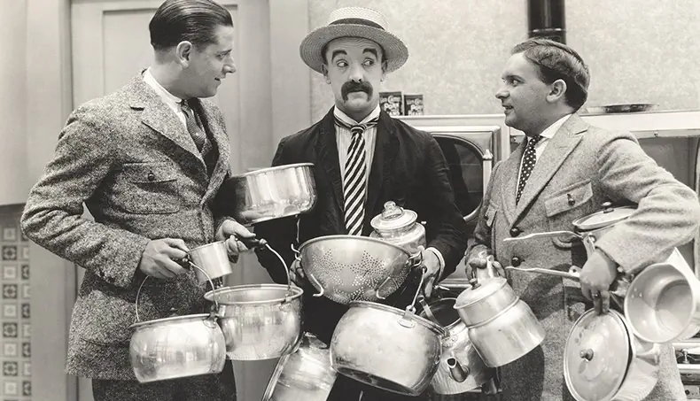 VINTAGE, PAN, MOUSTACHE, COLANDER, KETTLE