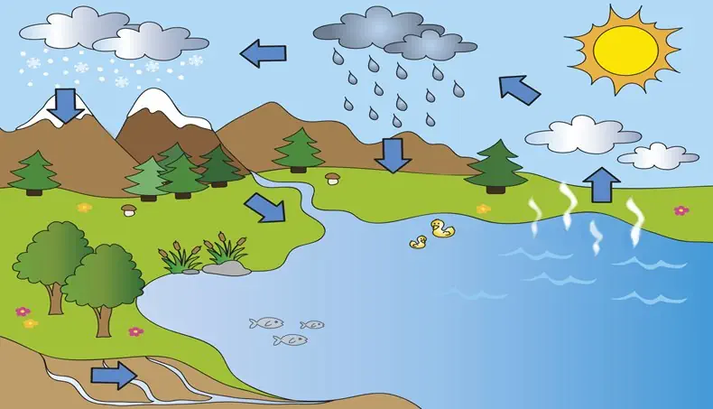 PRECIPITATION, EVAPORATION, GROUNDWATER, SNOW, RAIN