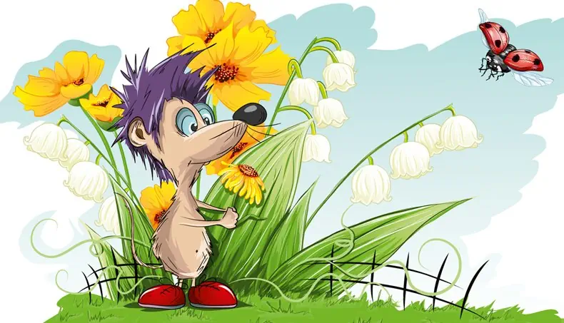 PAARDENBLOEM, EGEL, LELIETJE VAN DALEN, LH-BEESTJE, VLEUGEL