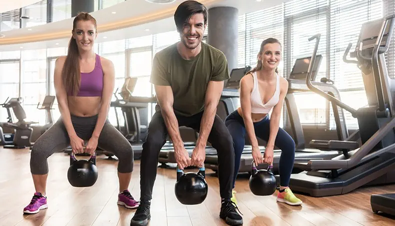 KETTLEBELL, EXERCISE, BLINDS, GYM, THREE