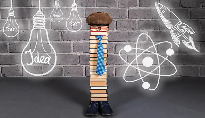 IDEA, NECKTIE, FLAT CAP, STACK, KNOWLEDGE
