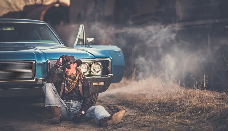 COWBOY, CADILLAC, FOG, SOLE, JEANS