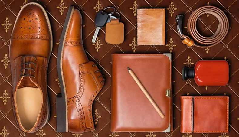 BELT, LEATHER, PENCIL, CARD HOLDER, TOE