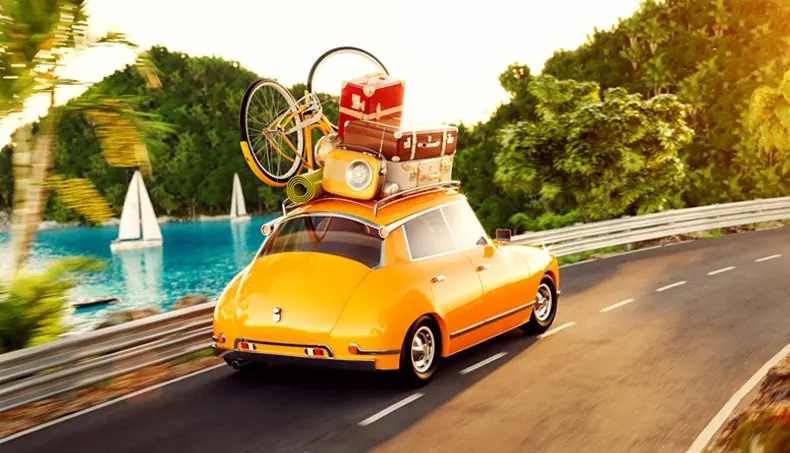 BICYCLE, TRUNK, RADIO, BAGGAGE, MARKINGS