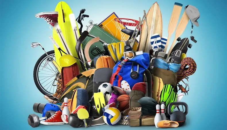 DUMBBELL, SPOKES, HOCKEY STICK, RACKET, BOWLING PIN