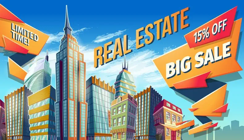PERCENT, DISCOUNT, SALE, REAL ESTATE, SKY