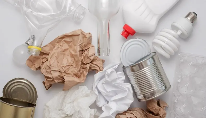 PLASTIC, PAPER, GARBAGE, RECYCLING, BULB