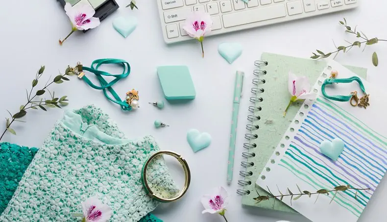 SPACEBAR, BRACELET, TURQUOISE, EARRINGS, FLOWER