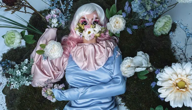 LAWN, HYDRANGEA, GERBERA, SATIN, SLEEVE