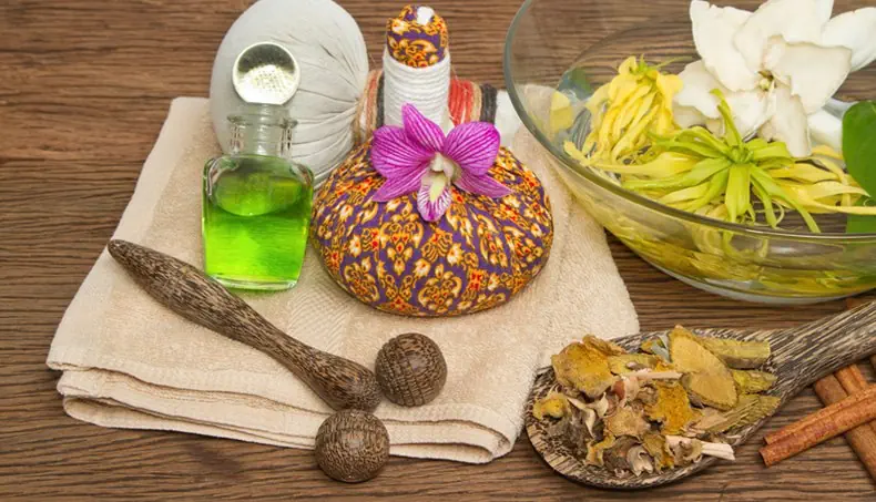 MASSAGER, ROOTS, CINNAMON, SPOON, TOWEL