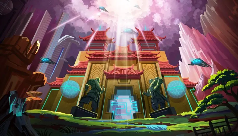 TEMPLE, PAGODA, STATUE, GUARD, BEAM