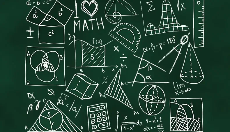 MATHÉMATIQUES, RAPPORTEUR, POINTILLÉS, CUBE, COMPAS