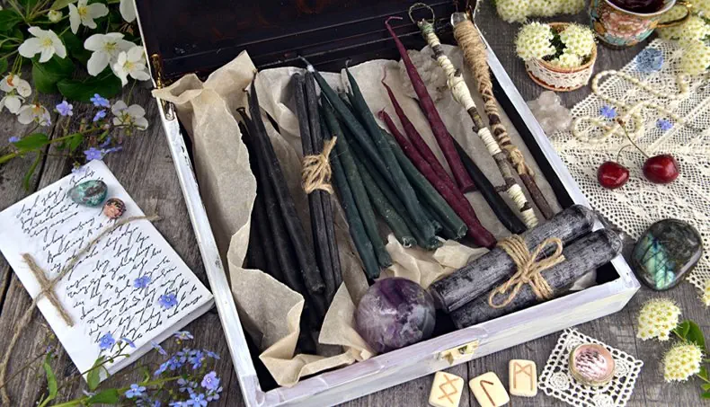 LACE, RUNES, PAPER, CHERRY, PEARLS