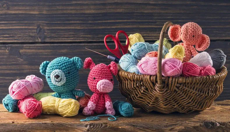 FORBICI, CESTO, ORSACCHIOTTO, ELEFANTE, LEGNA