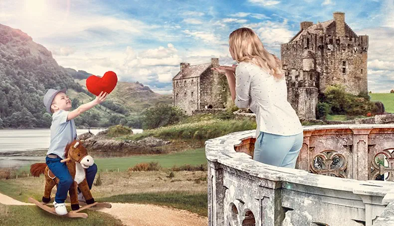 CORAÇÃO, AMOR, CASTELO, CAMINHO, VARANDA