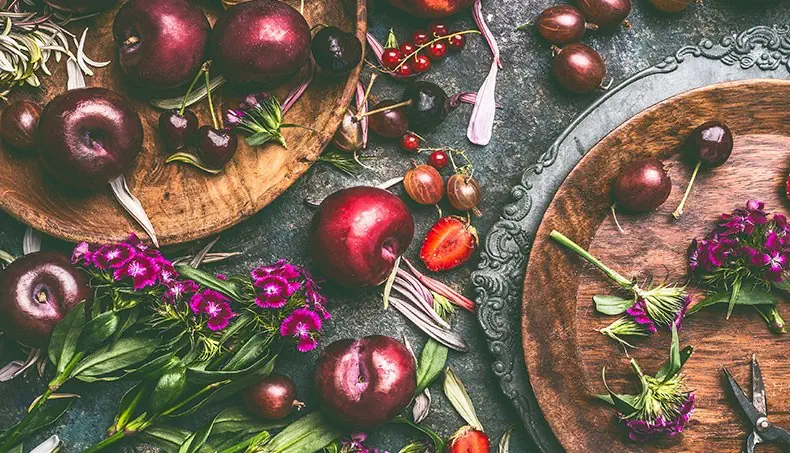 PLUM, STRAWBERRY, CURRANTS, CHERRY, GOOSEBERRIES