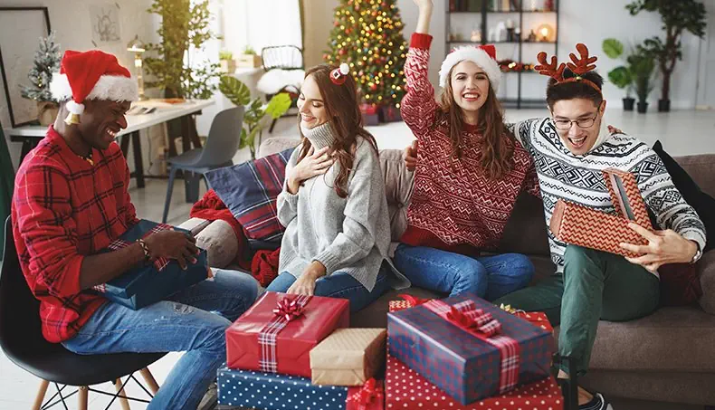 PULLOVER, KERSTMIS, BEL, VRIENDEN, GESCHENKEN