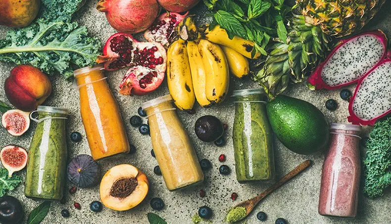 SMOOTHIES, FIG, KALE, AVOCADO, DRAGON FRUIT