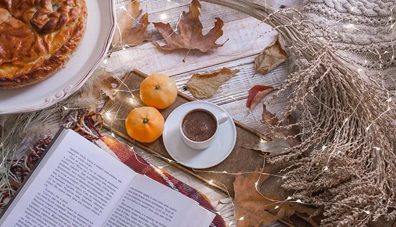 TORTA, MANDARINO, LIBRO, TESTO, ESPRESSO