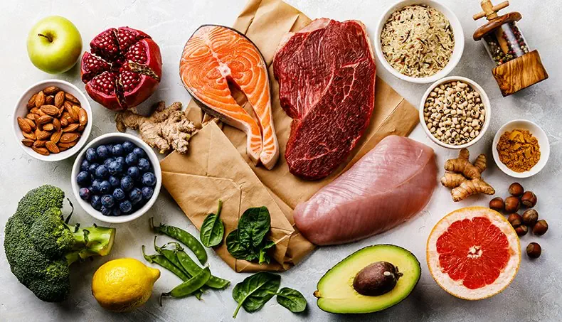 POMEGRANATE, AVOCADO, GRAPEFRUIT, RICE, MEAT