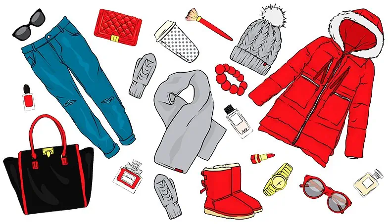HOOD, PERFUME, CLUTCH, UGG BOOTS, WATCH